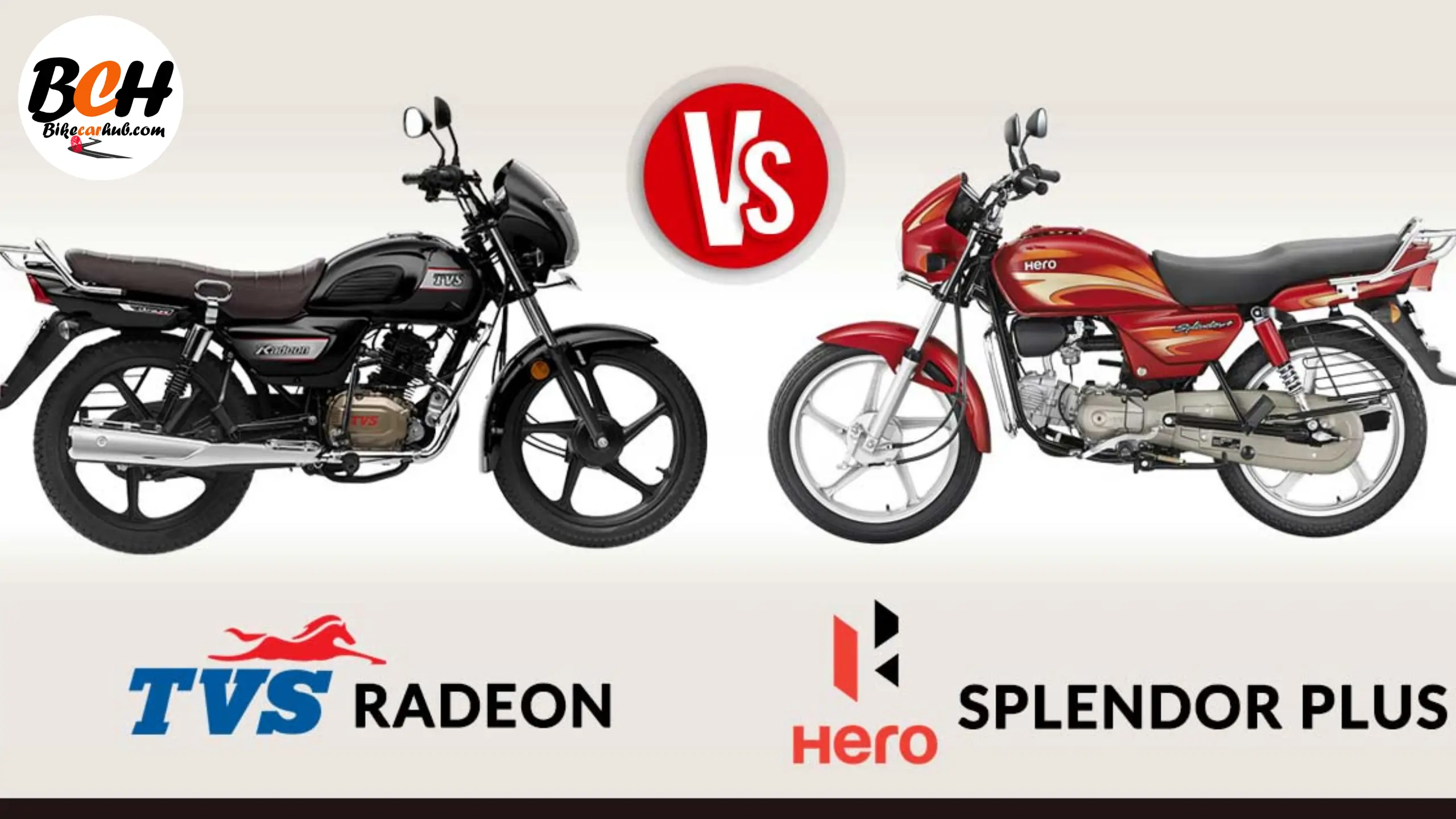 TVS Radeon vs Hero Splendor Plus